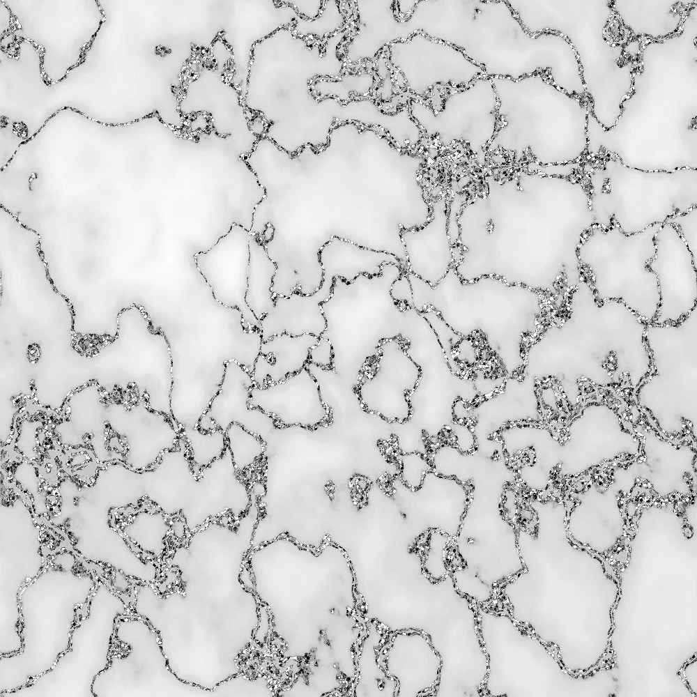 Silver Marble #6 Fabric