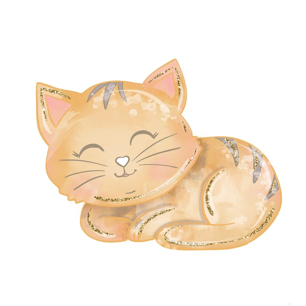 Sleeping Cat Fabric Panel