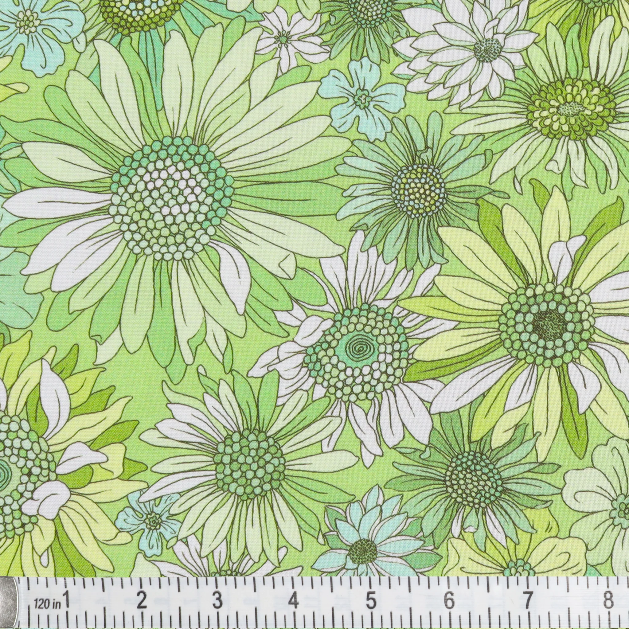 Sleepovers 108" Wide Quilt Backing - Best Friends Green - Image 2