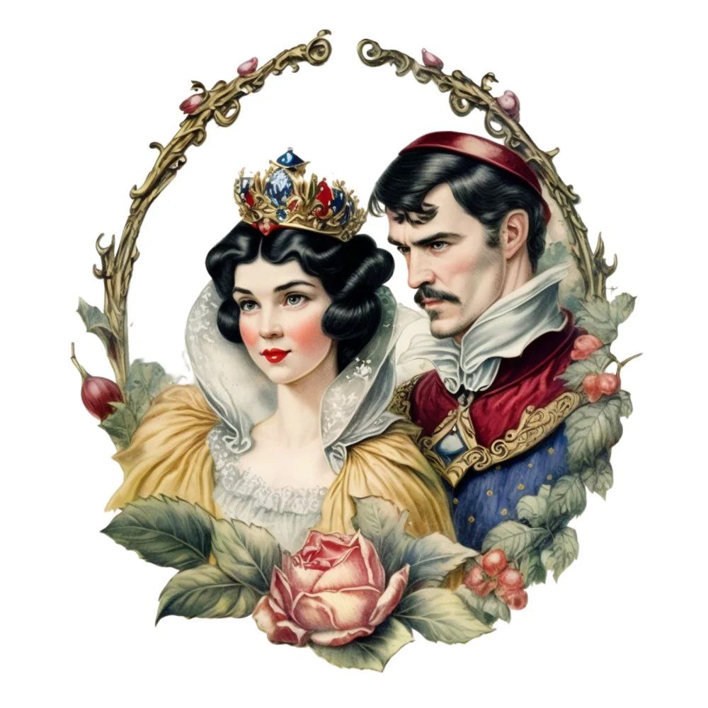 Snow White & The Prince #3 Fabric Panel