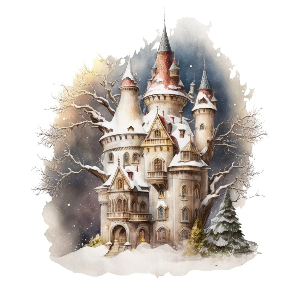 Snow Whites Castle #2 Fabric Panel