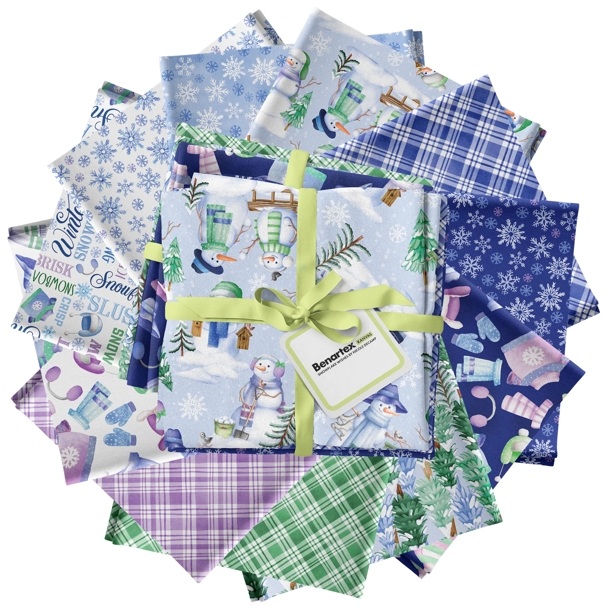 Snowflake Wishes Fat Quarter Bundle - 11pc - Image 2