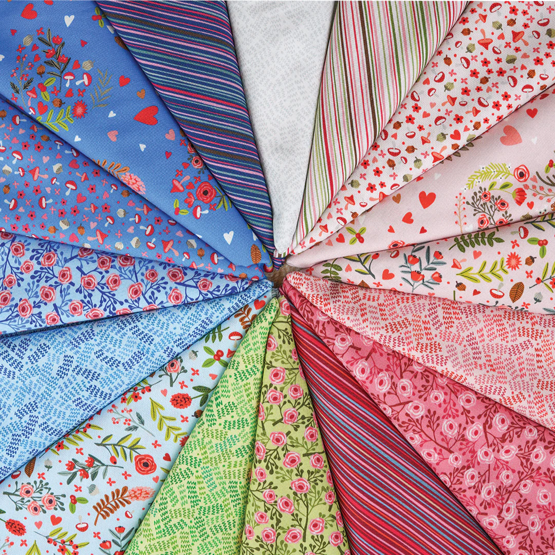So Charming Fabric Collection - Forest Path Navy - Image 4