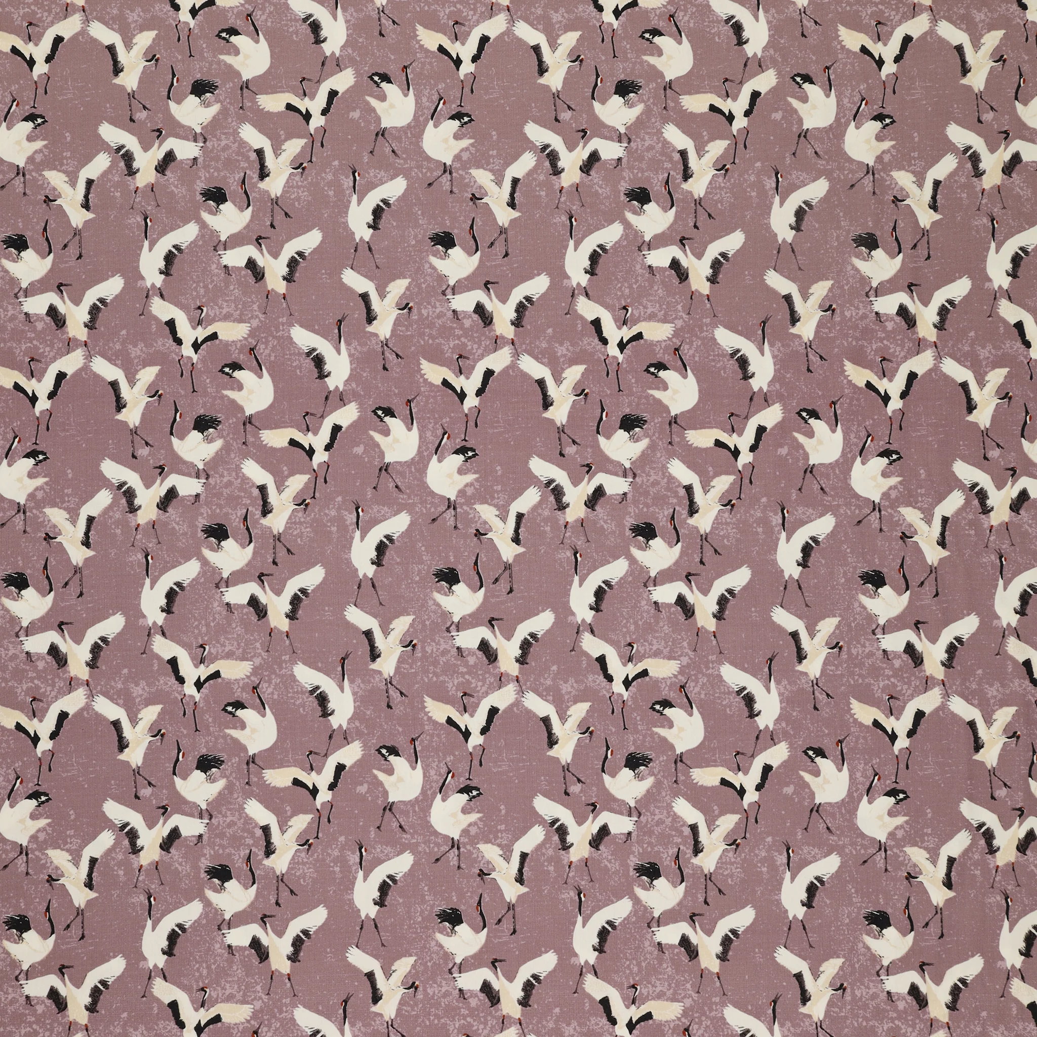 Soar Fabric Collection - Dancing Cranes Mineral