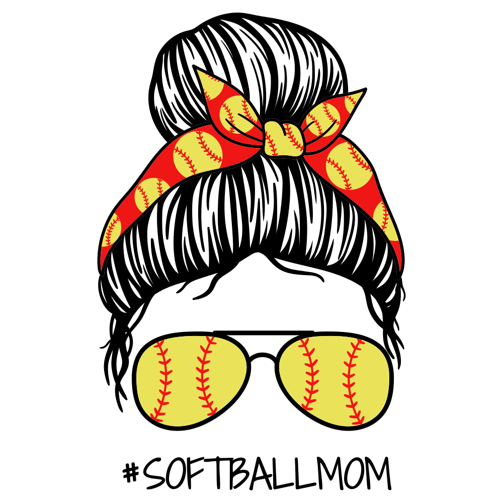Softball Mom Fabric Panel