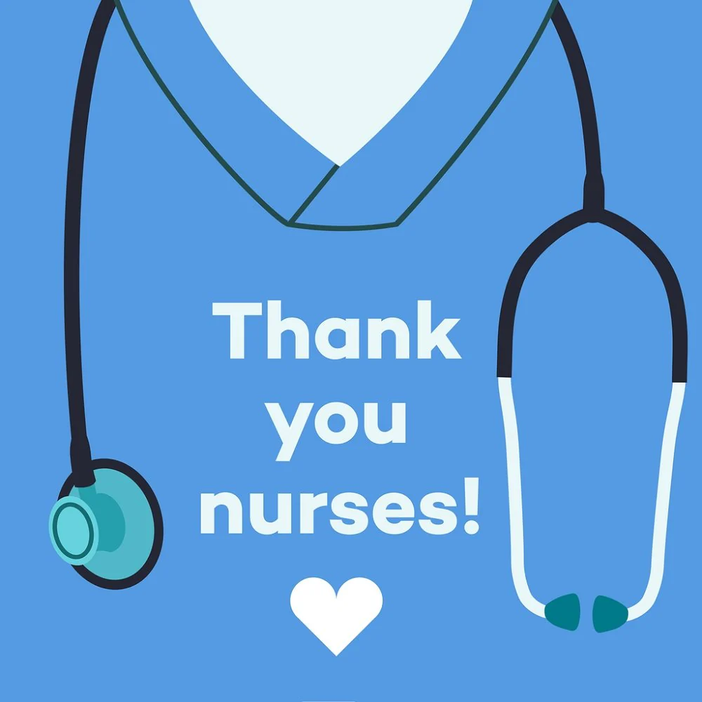 Some Heroes Wear Scrubs Fabric Panel - Blue