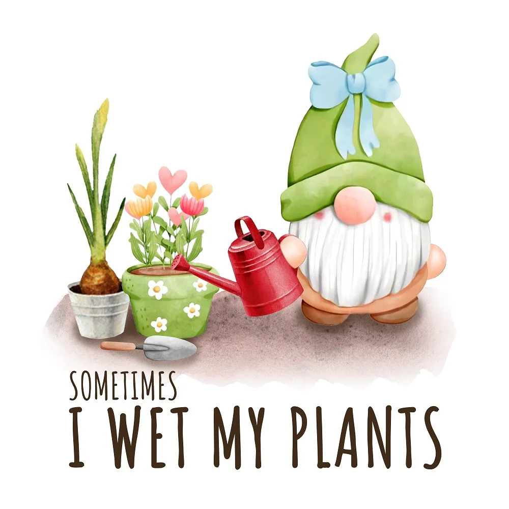 Sometimes I Wet My Plants Fabric Panel