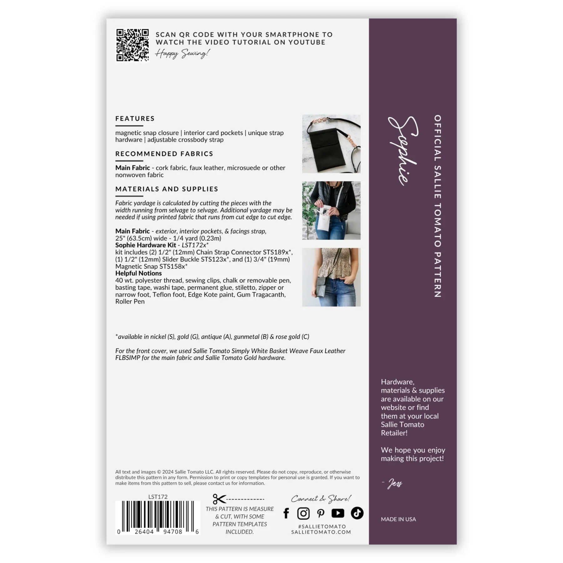 Sophie Crossbody Bag Pattern - Image 17