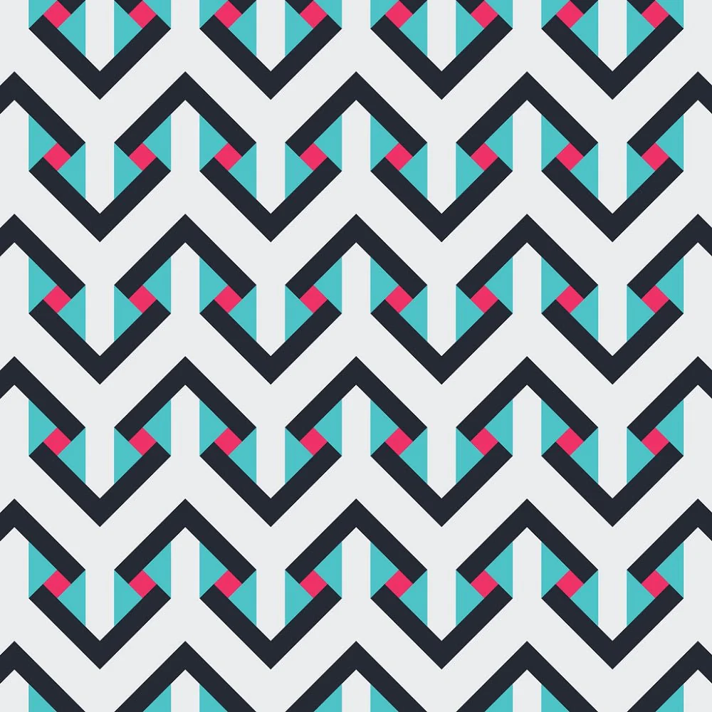 Southwestern Geometric Chevron Zigzag Fabric - Gray
