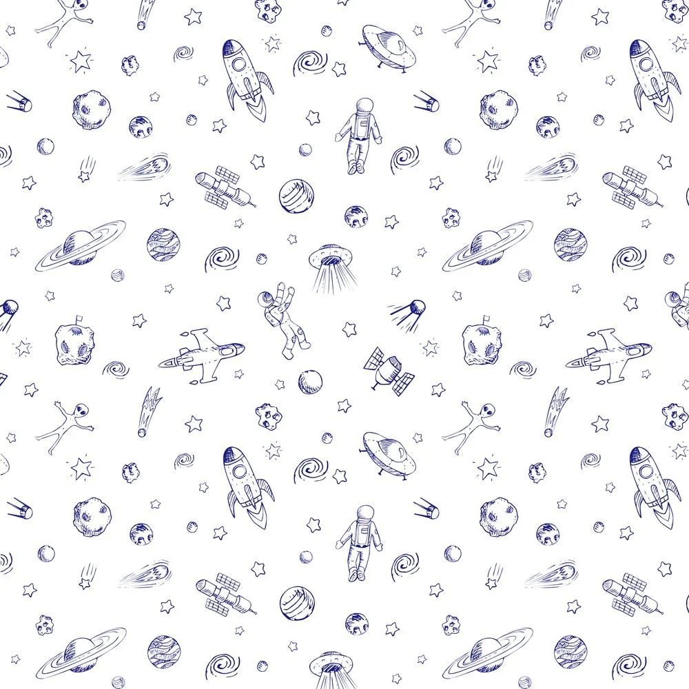 Space Doodles Fabric