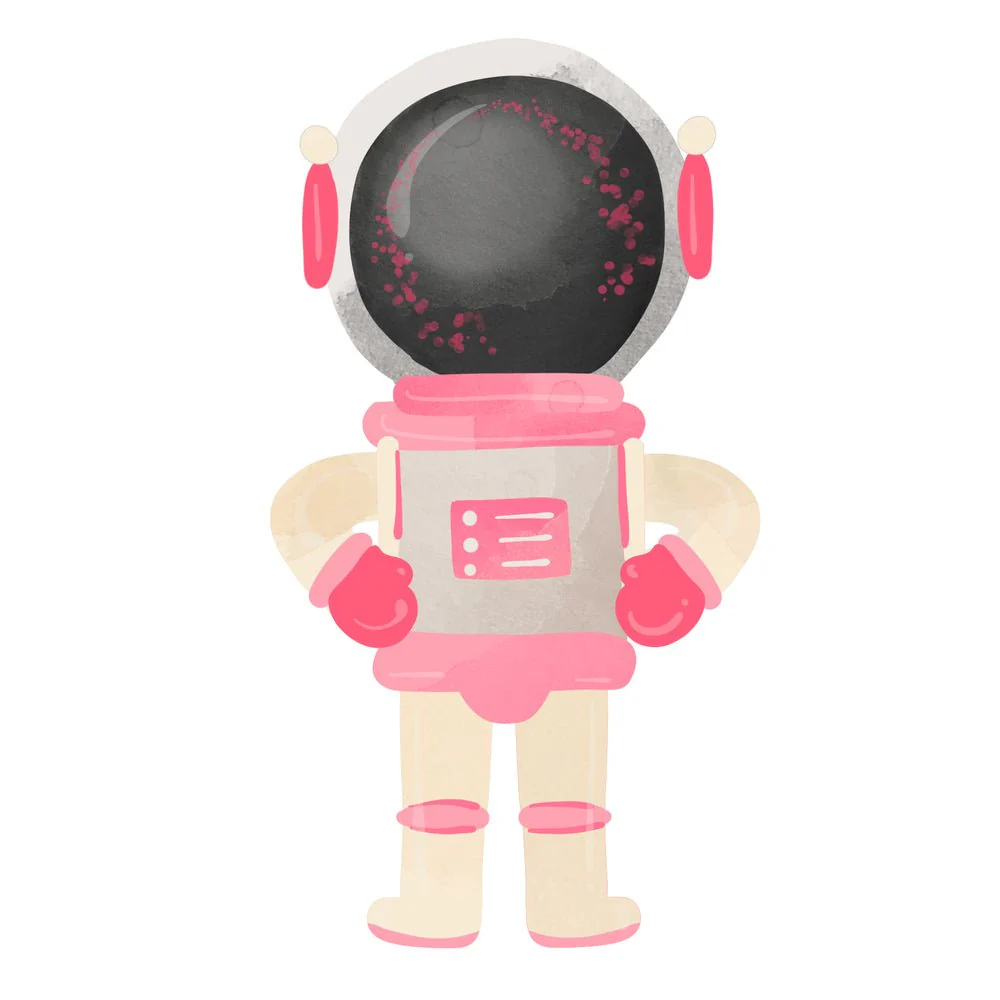 Space Girls Astronaut #1 Fabric Panel