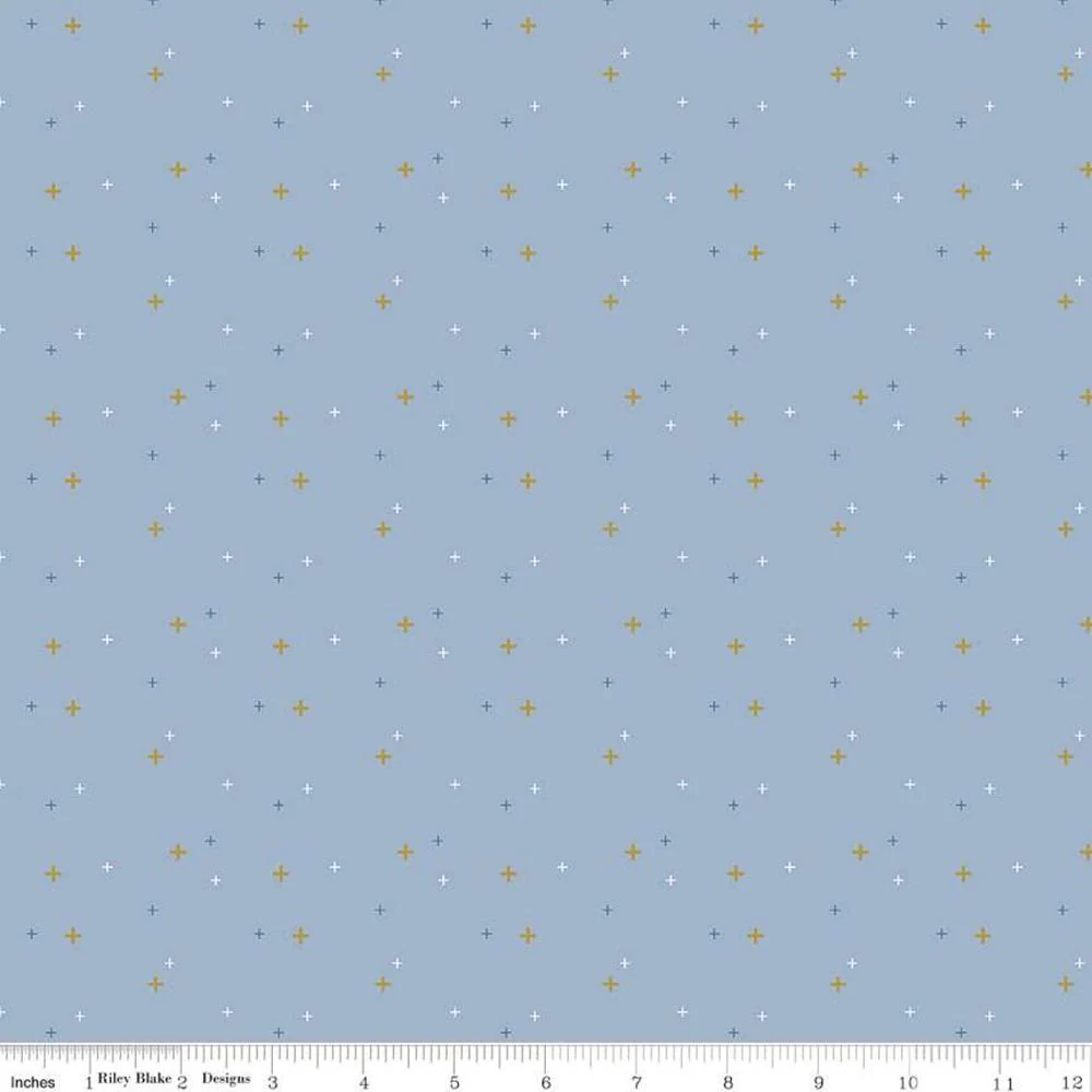 Sparkler Fabric Collection - Lake Blue Sparkle