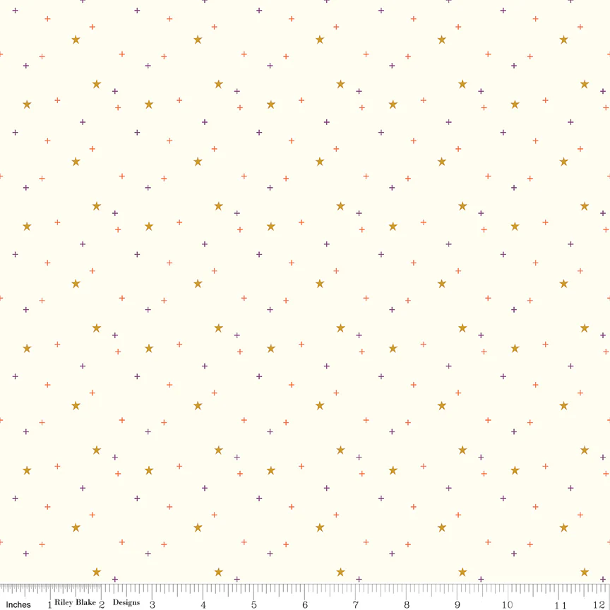 Sparkler Fabric Collection - Sparkler Star Vintage White - Image 2