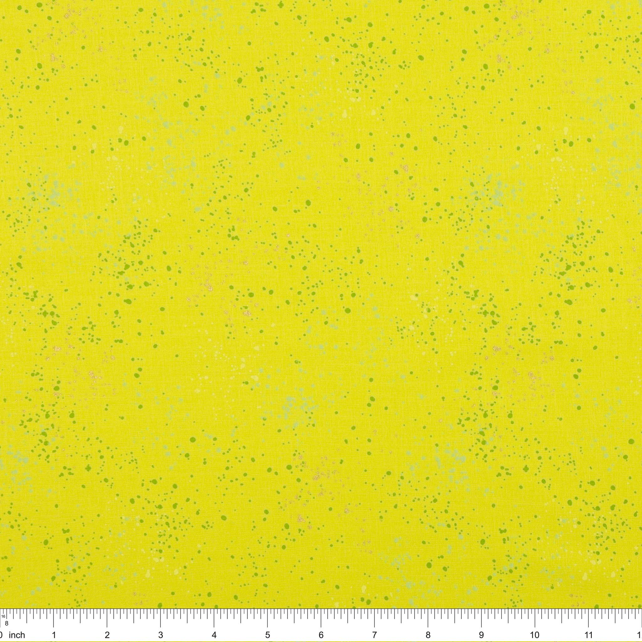 Speckled Metallic Fabric Collection - Citron - Image 2