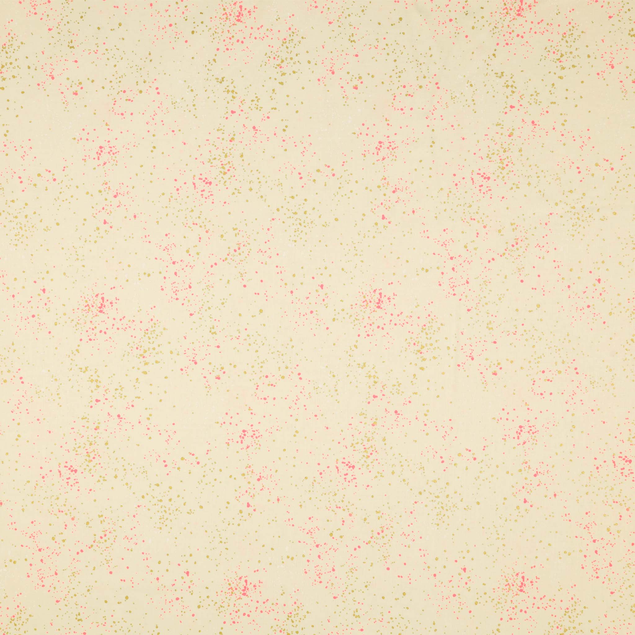 Speckled Metallic Fabric Collection - Neon Pink