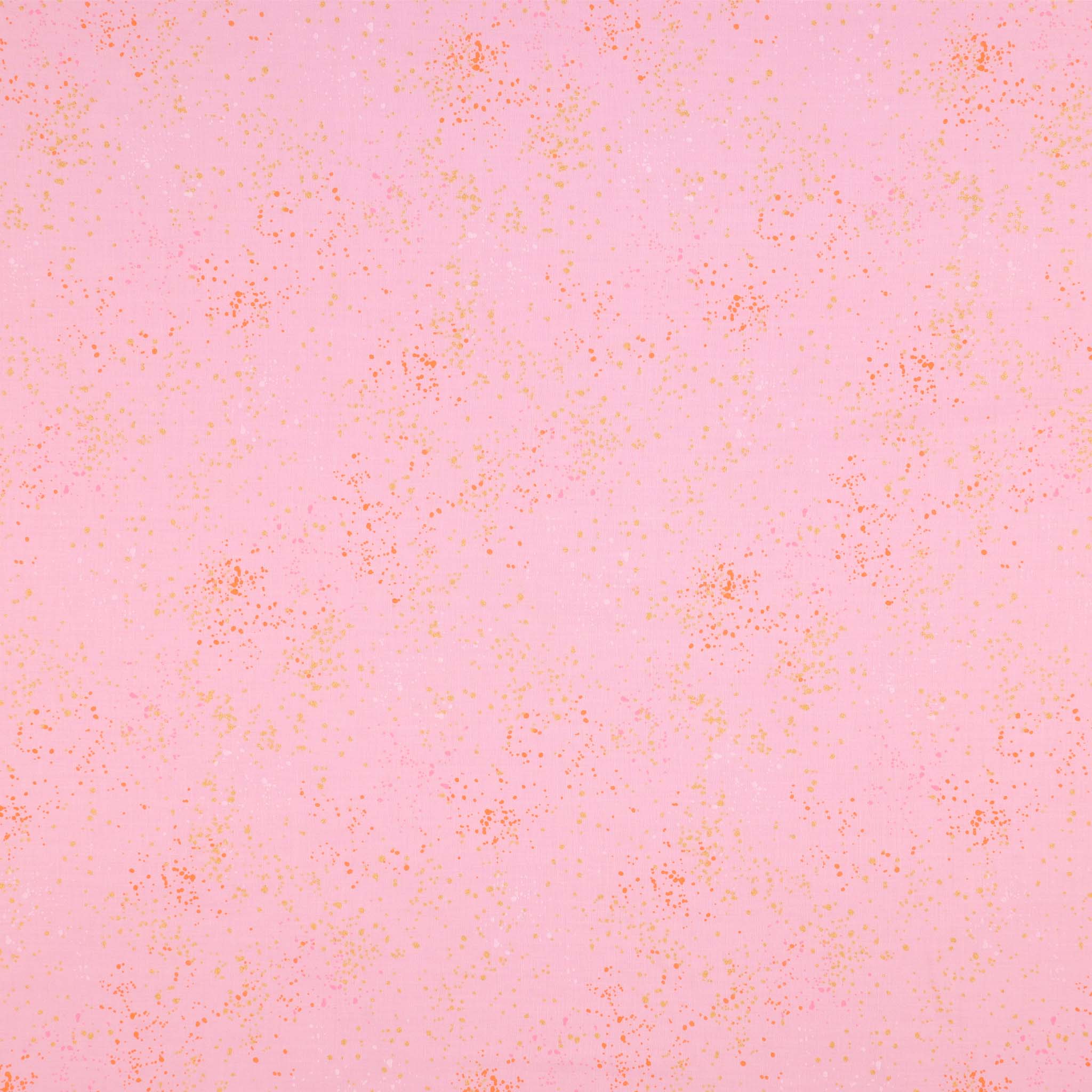 Speckled Metallic Fabric Collection - Peony