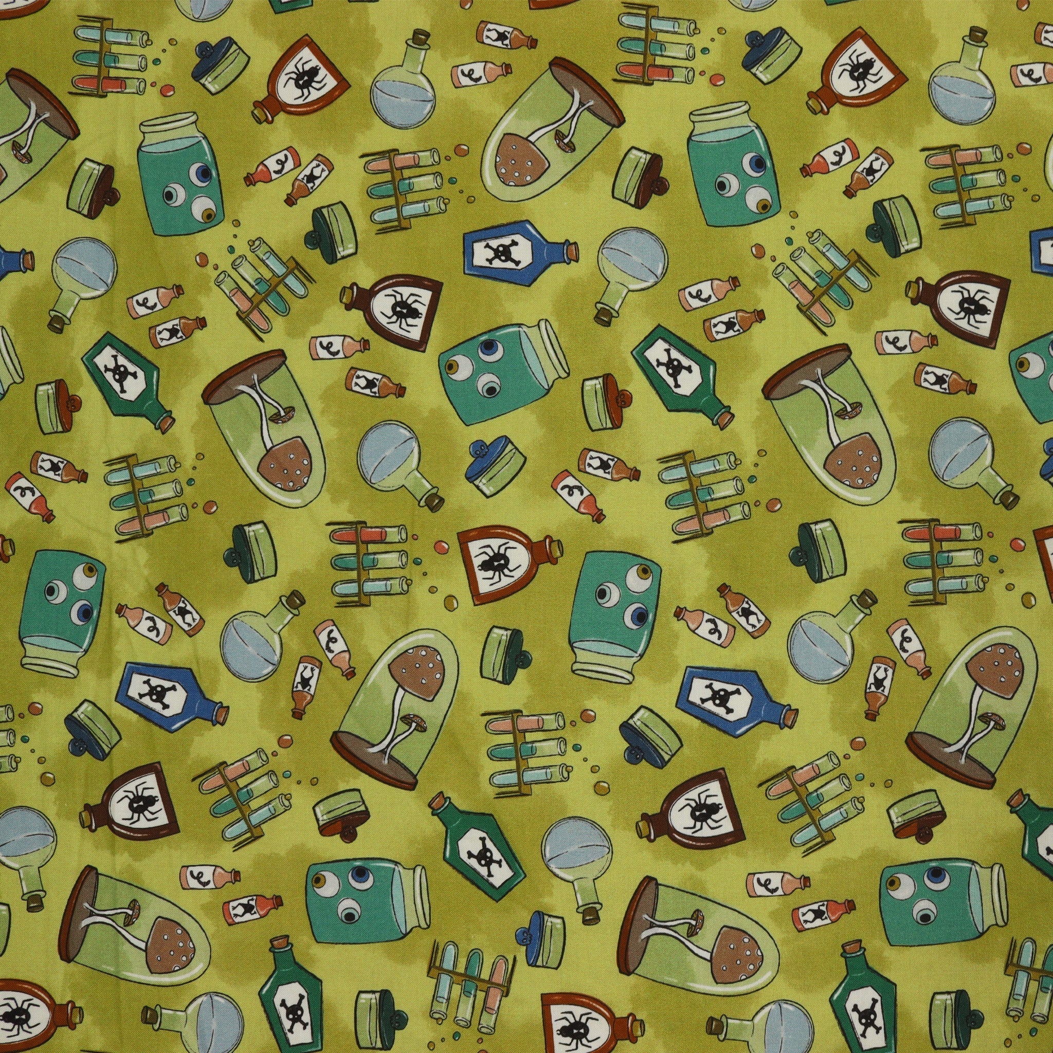 Spellbound Fabric Collection - Bubble Brew Mustard