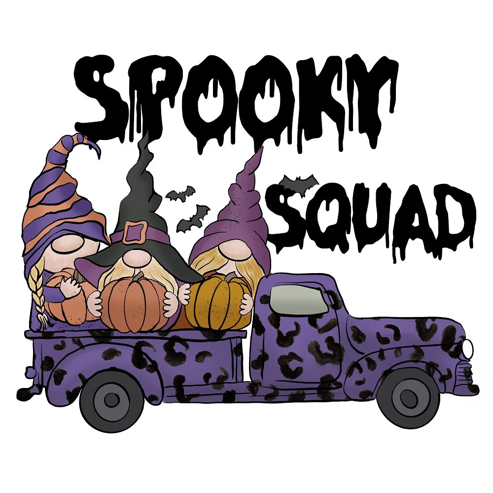 Spooky Squad Fabric Panel