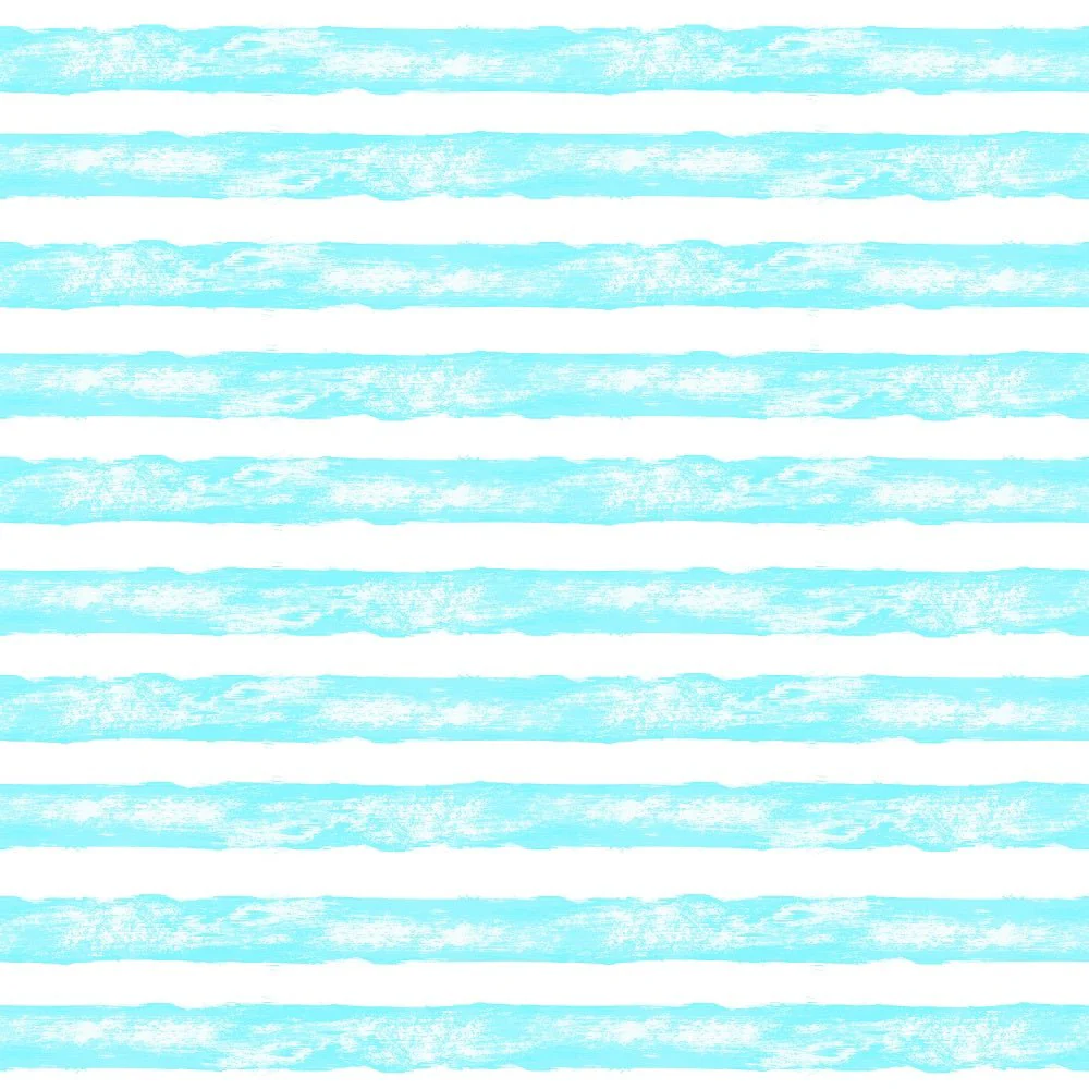 Spring Pastels, Stripes Fabric - Blue