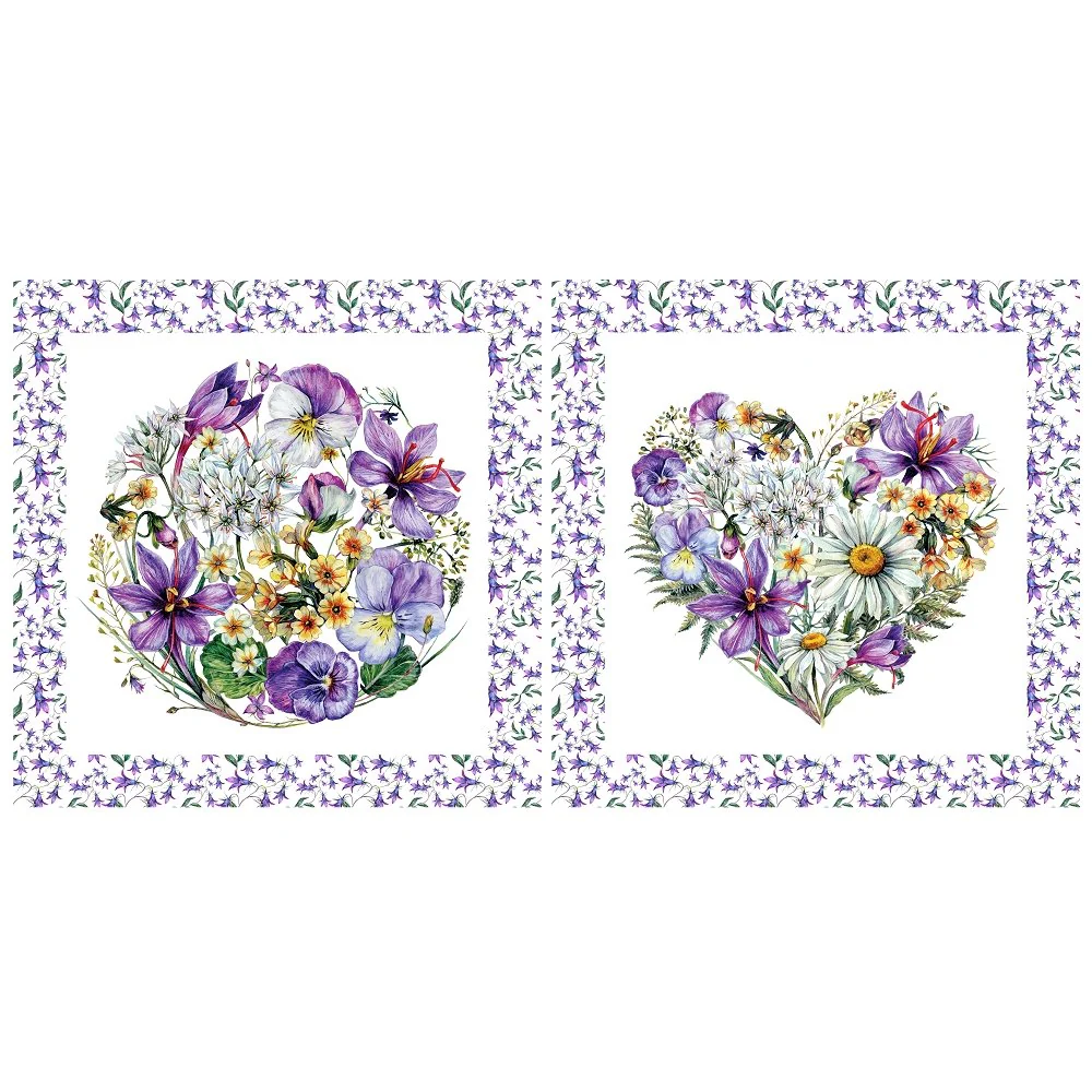 Spring Wildflower Pillow Panel
