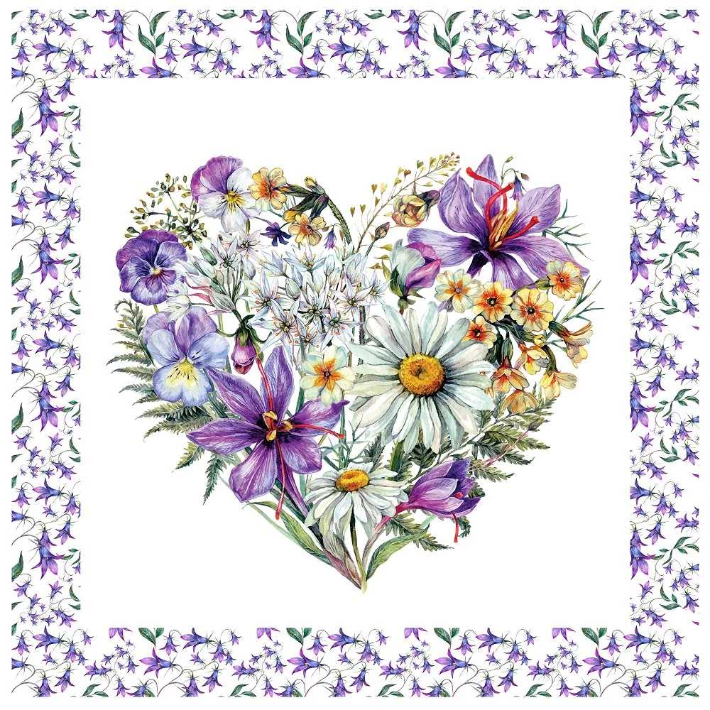 Spring Wildflower Pillow Panel - Image 2