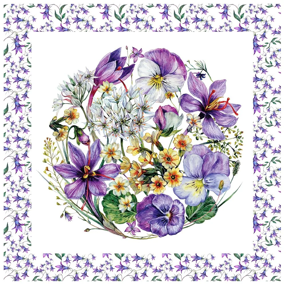 Spring Wildflower Pillow Panel - Image 3