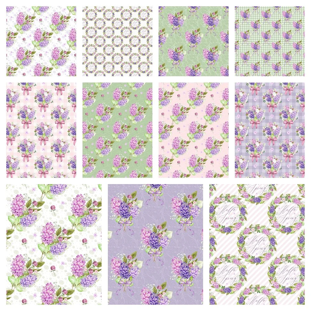 Springtime Lilac Fat Eighth Bundle - 11 Pieces