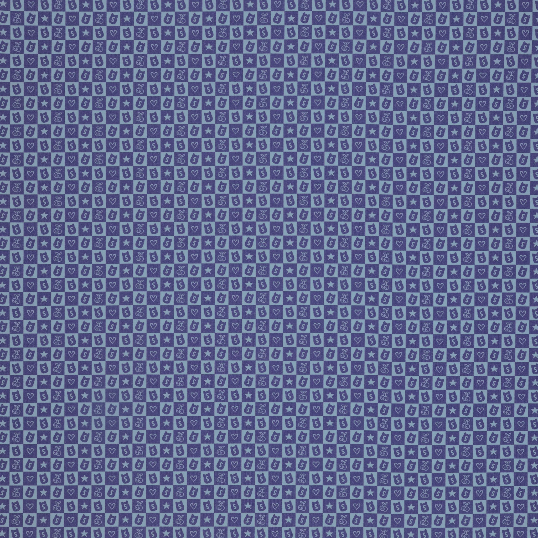 Squishmallows Joyful Fabric Collection - Checkered Purple