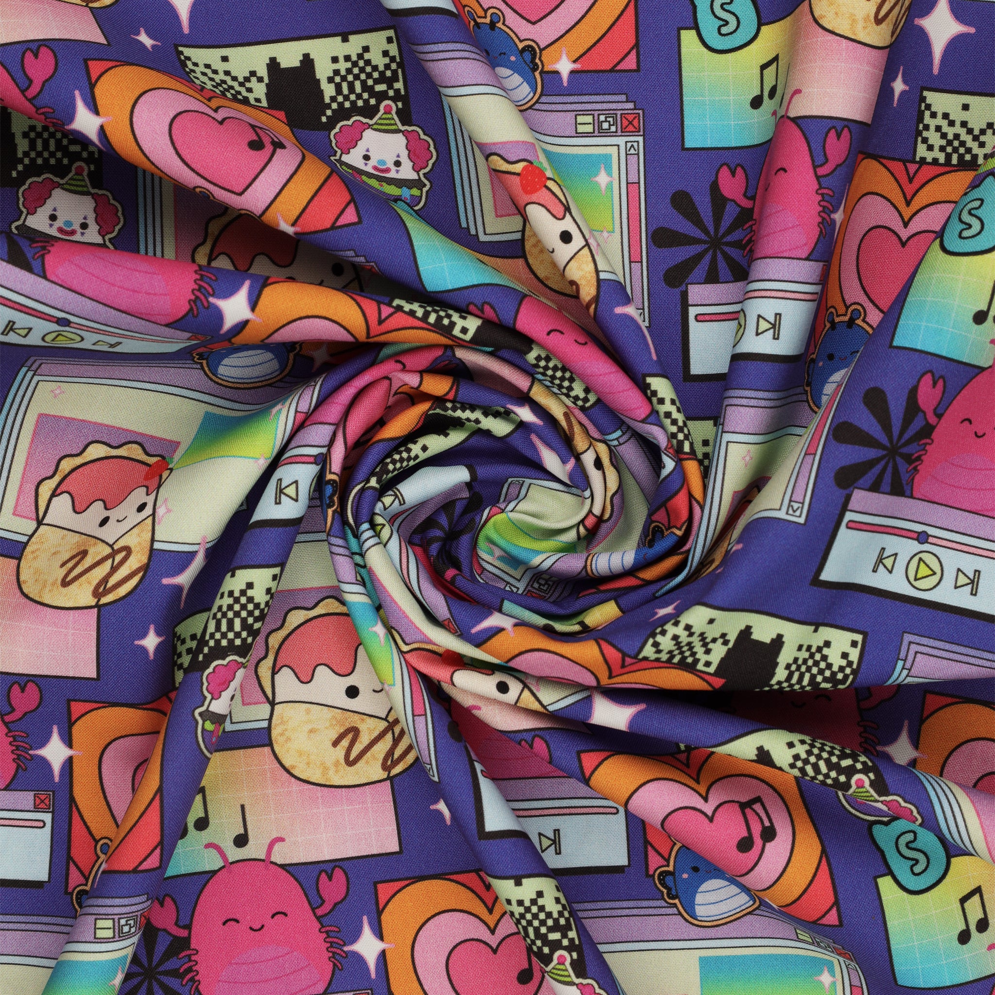 Squishmallows Joyful Fabric Collection - Joy Purple - Image 2