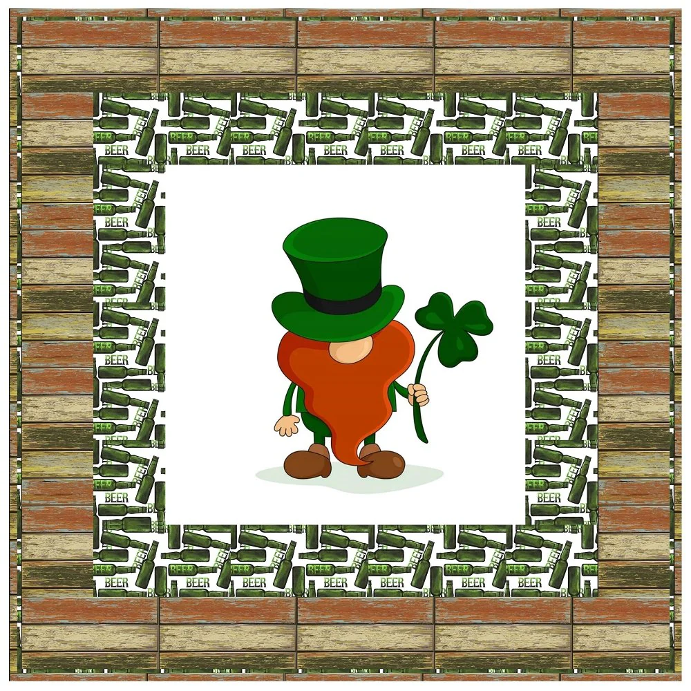 St Patrick Beer Wall Hanging 42" x 42"