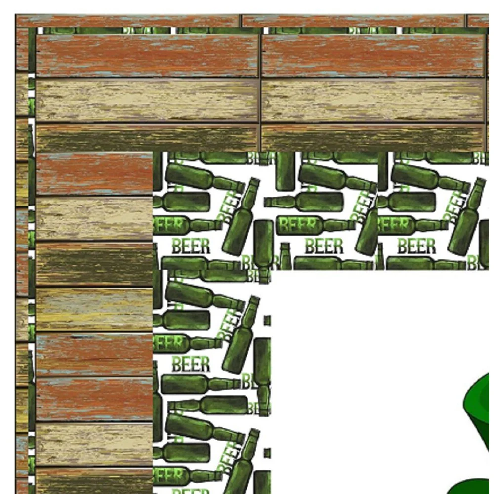 St Patrick Beer Wall Hanging 42" x 42" - Image 3