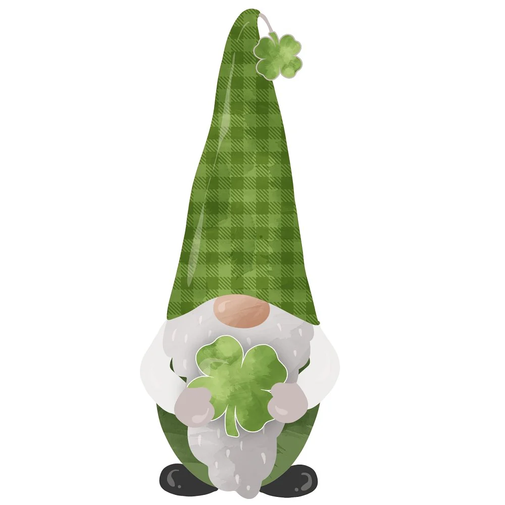 St Patrick's Day Gnomes #7 Fabric Panel