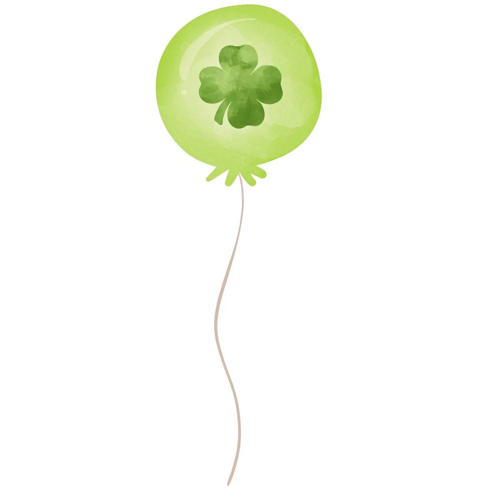 St Patrick's Day Gnomes Balloon Fabric Panel