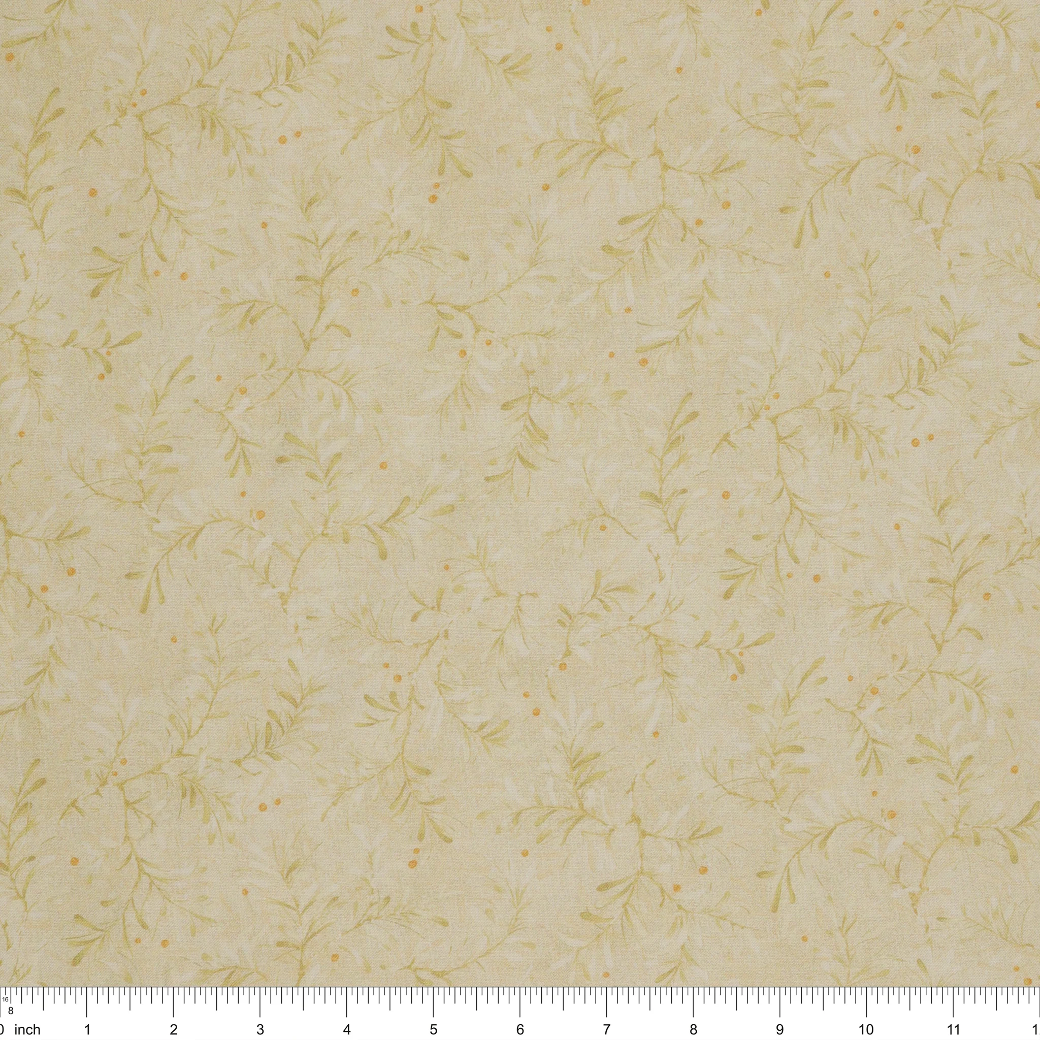 Star of Wonder, Star of Light 108" Wide Quilt Backing - Pine Boughs Cream - Image 3