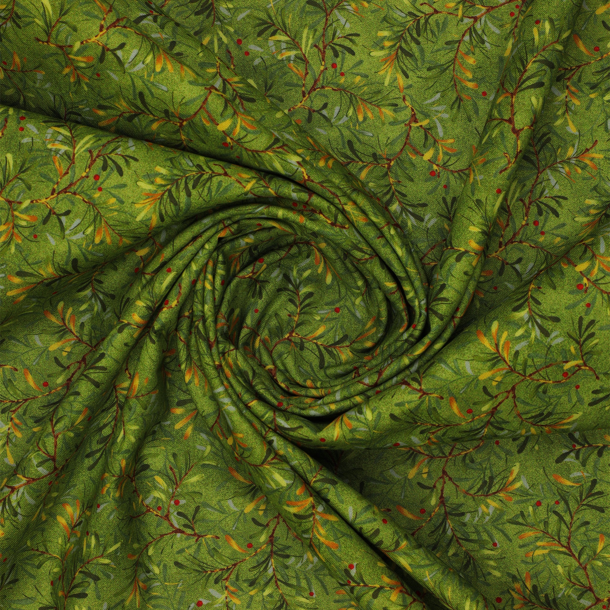 Star of Wonder, Star of Light 108" Wide Quilt Backing - Pine Boughs Moss - Image 2