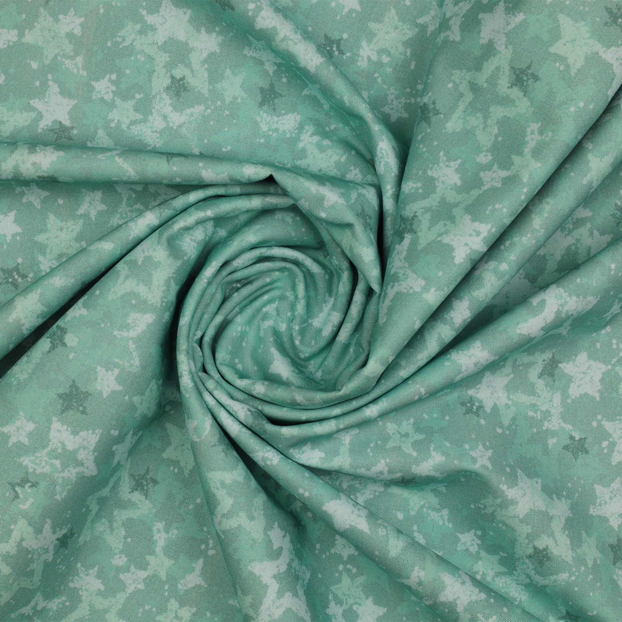 Star of Wonder, Star of Light 108" Wide Quilt Backing - Star Light Aqua - Image 2