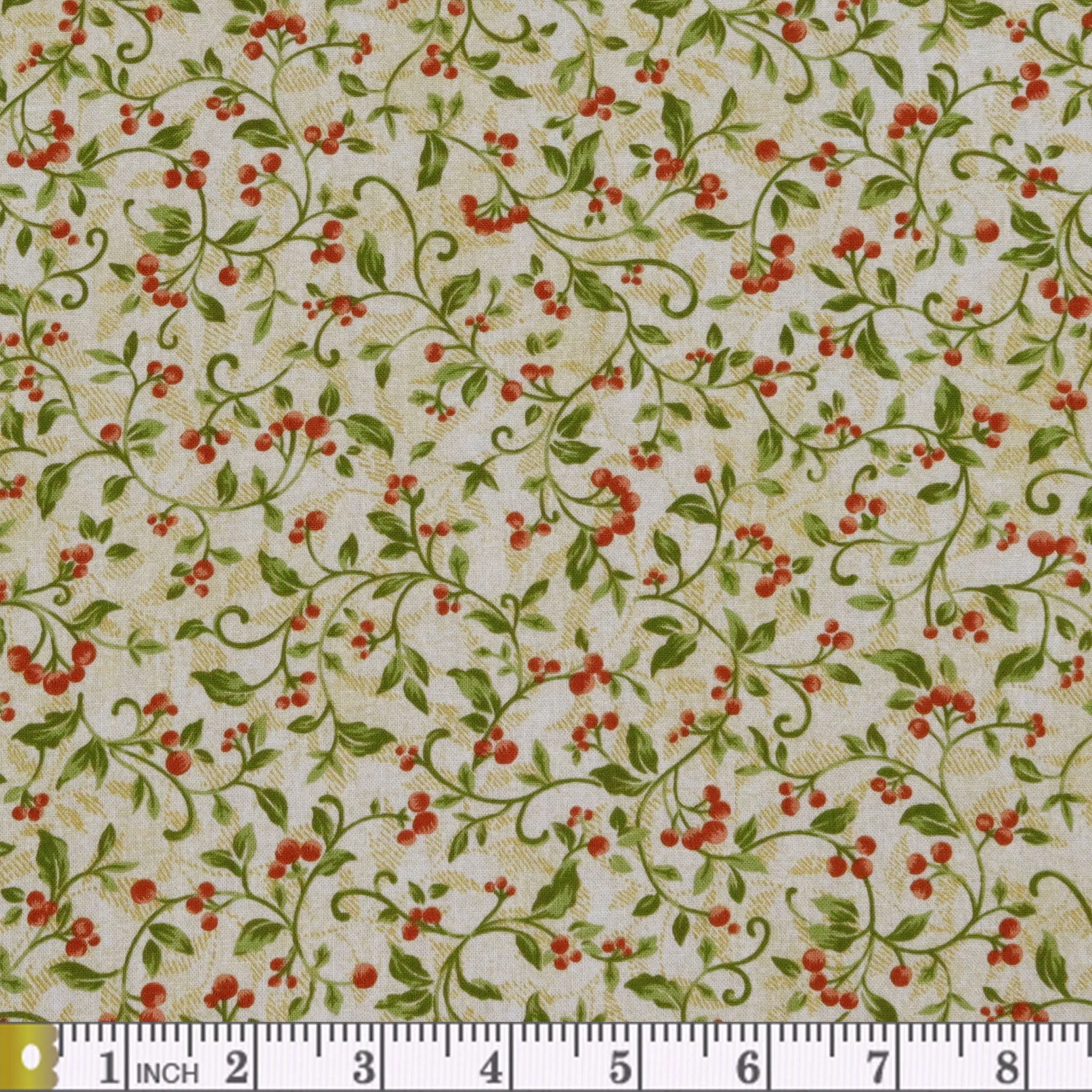 Star of Wonder, Star of Light Berries Fabric Collection - Cream - Image 2