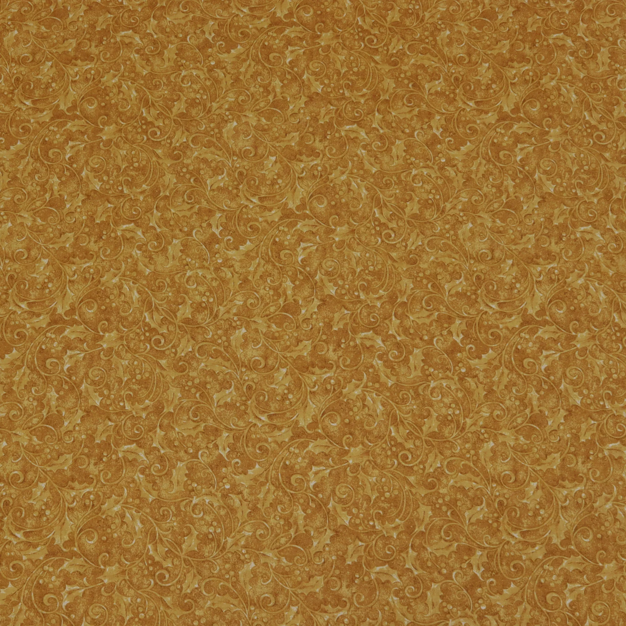 Star of Wonder, Star of Light Holly Fabric Collection - Gold