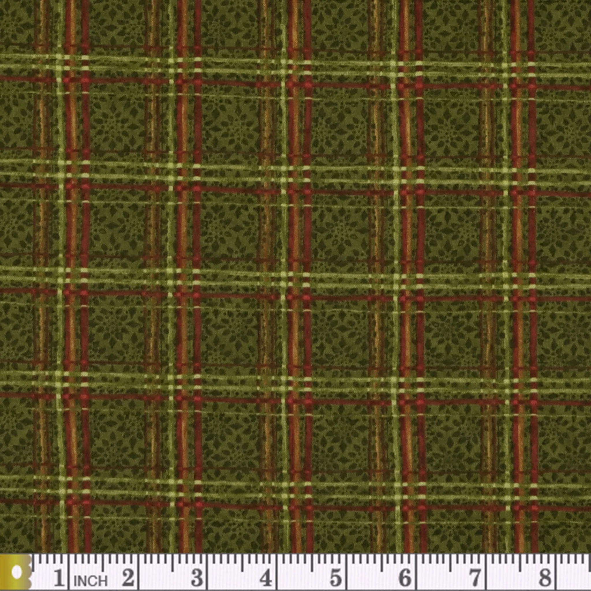 Star of Wonder, Star of Light Plaid Fabric Collection - Green - Image 2