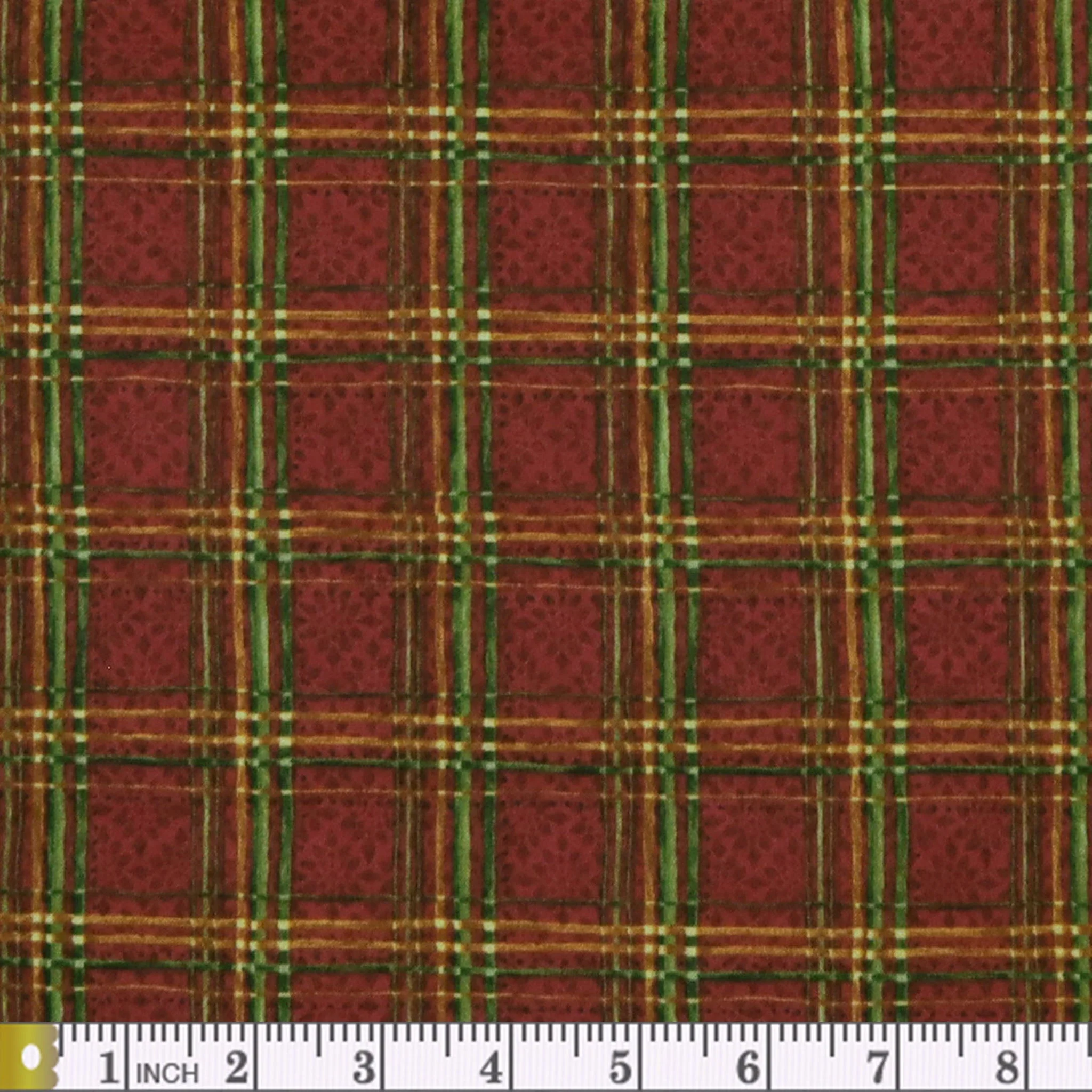 Star of Wonder, Star of Light Plaid Fabric Collection - Red - Image 2