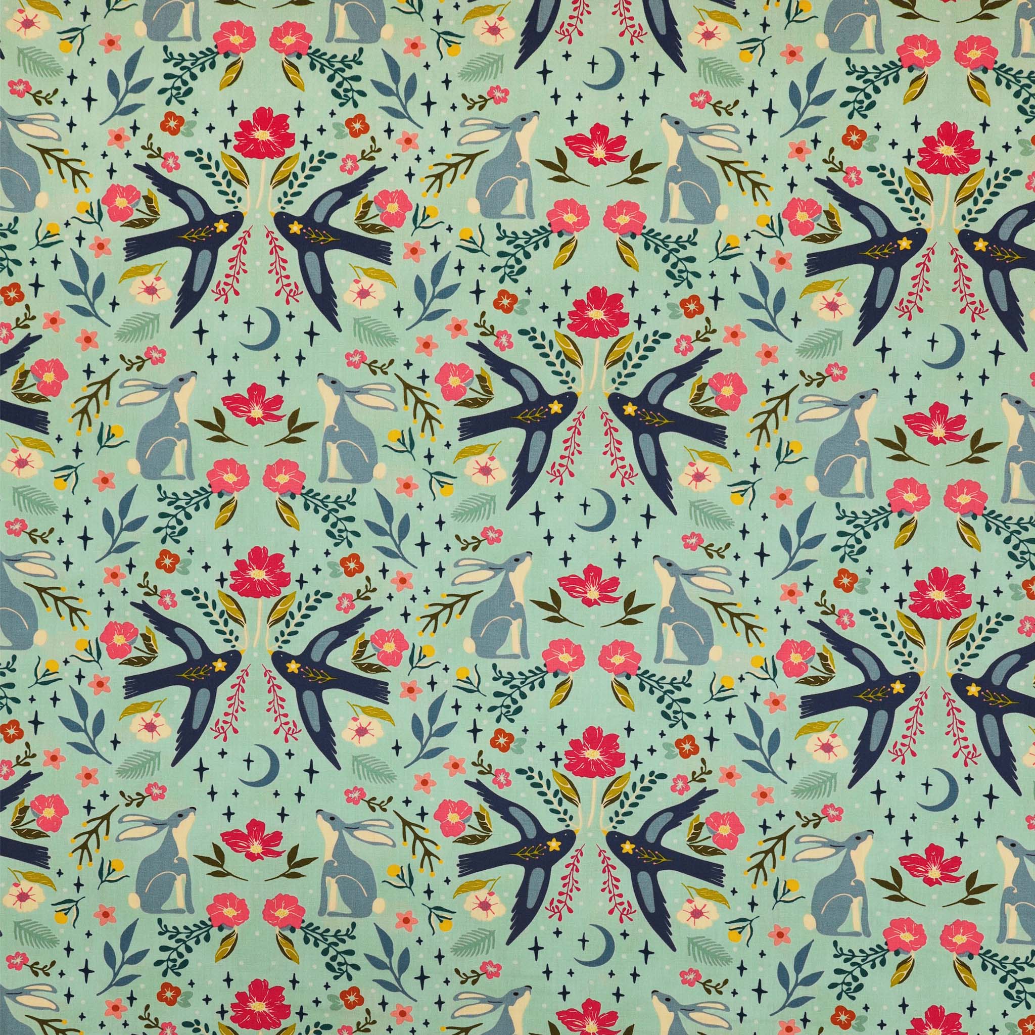 Starling Fabric Collection - Moonlit Forest Dawn