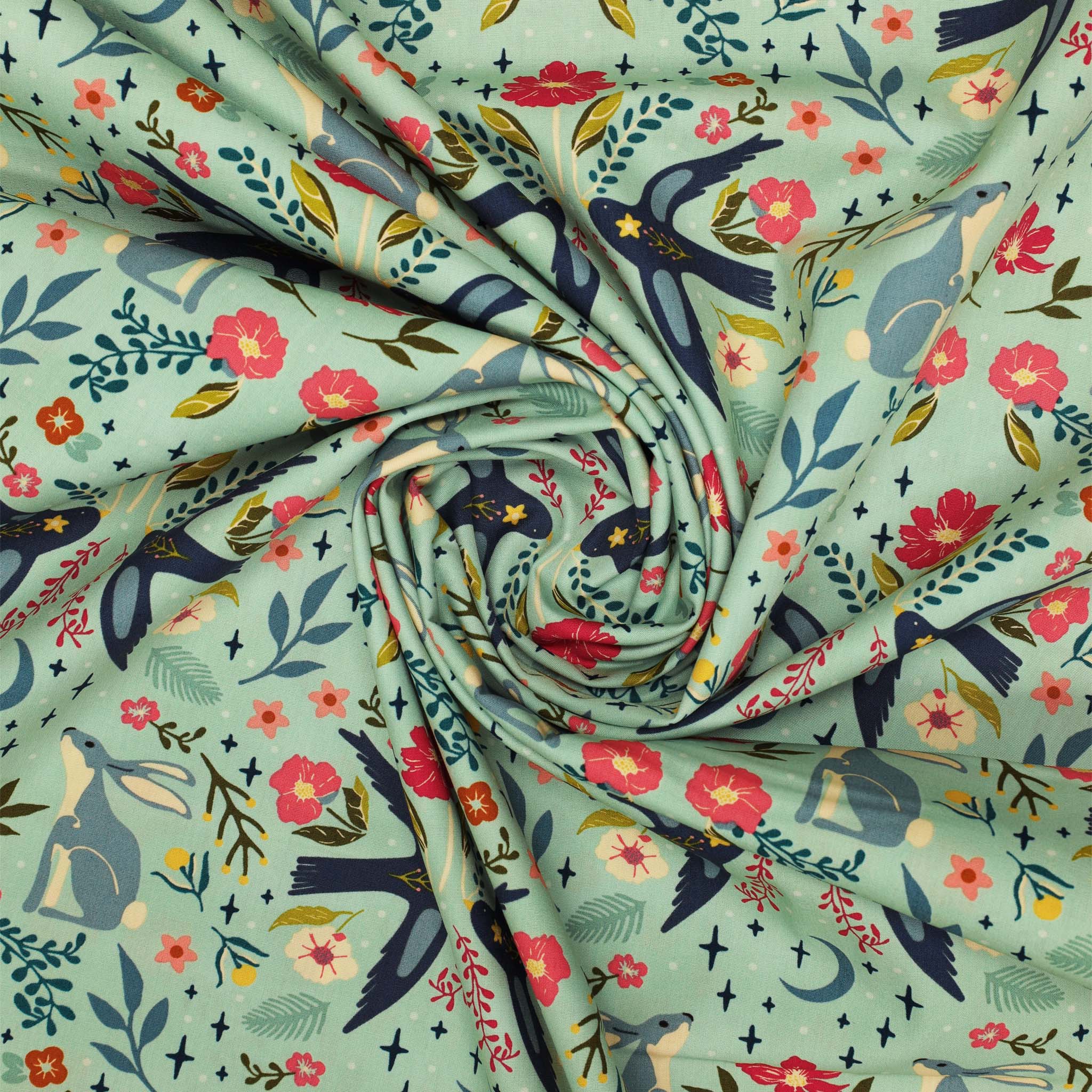 Starling Fabric Collection - Moonlit Forest Dawn - Image 2