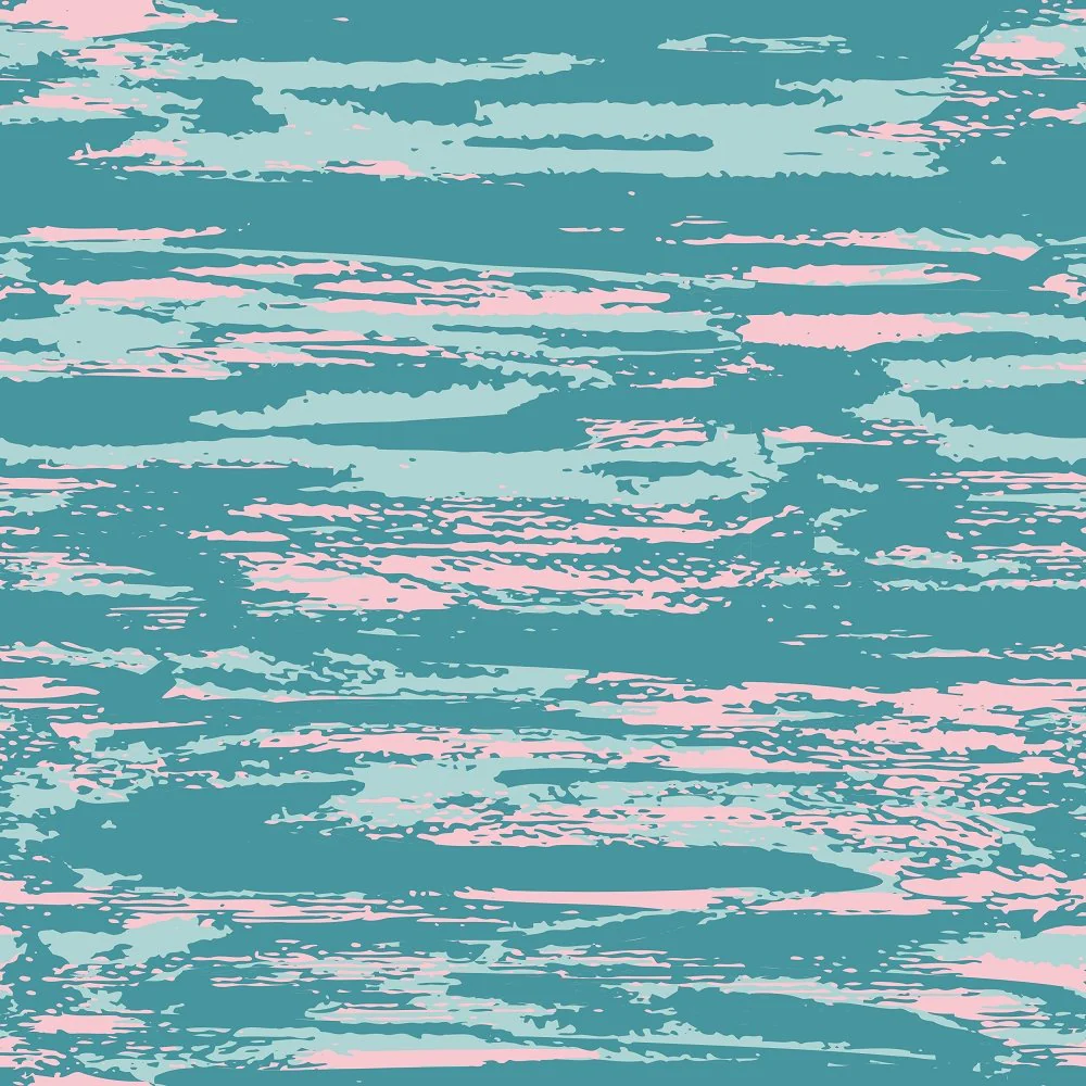 Starry Night Grunge Brush Strokes Fabric - Light Blue