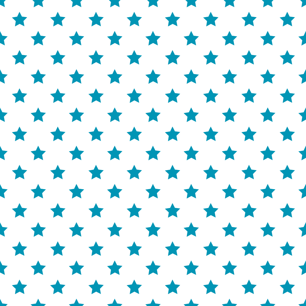 Stars Basics Fabric - Cerulean Blue on White