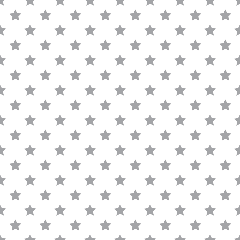 Stars Basics Fabric - Dusty Gray on White