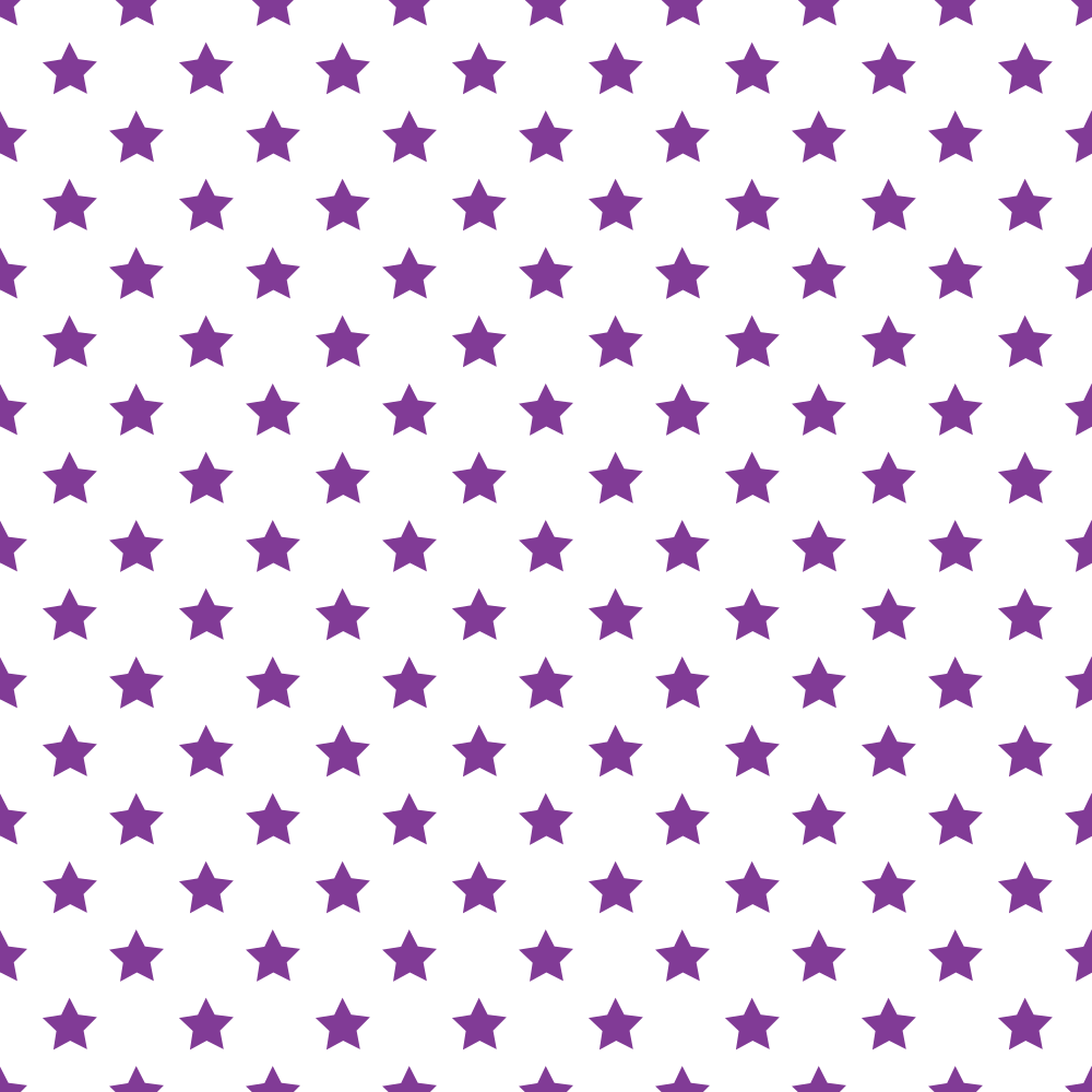 Stars Basics Fabric - Grape on White