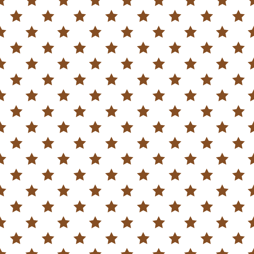 Stars Basics Fabric - Russet on White