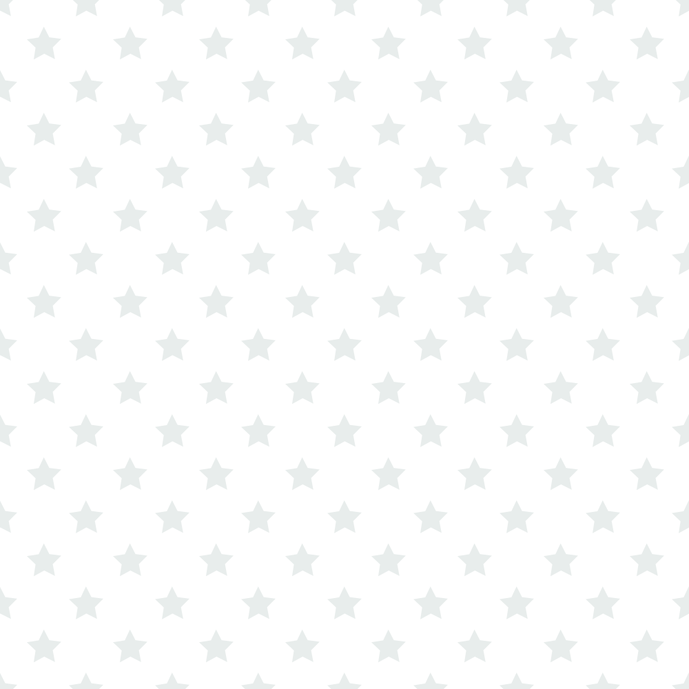 Stars Basics Fabric - Silver on White
