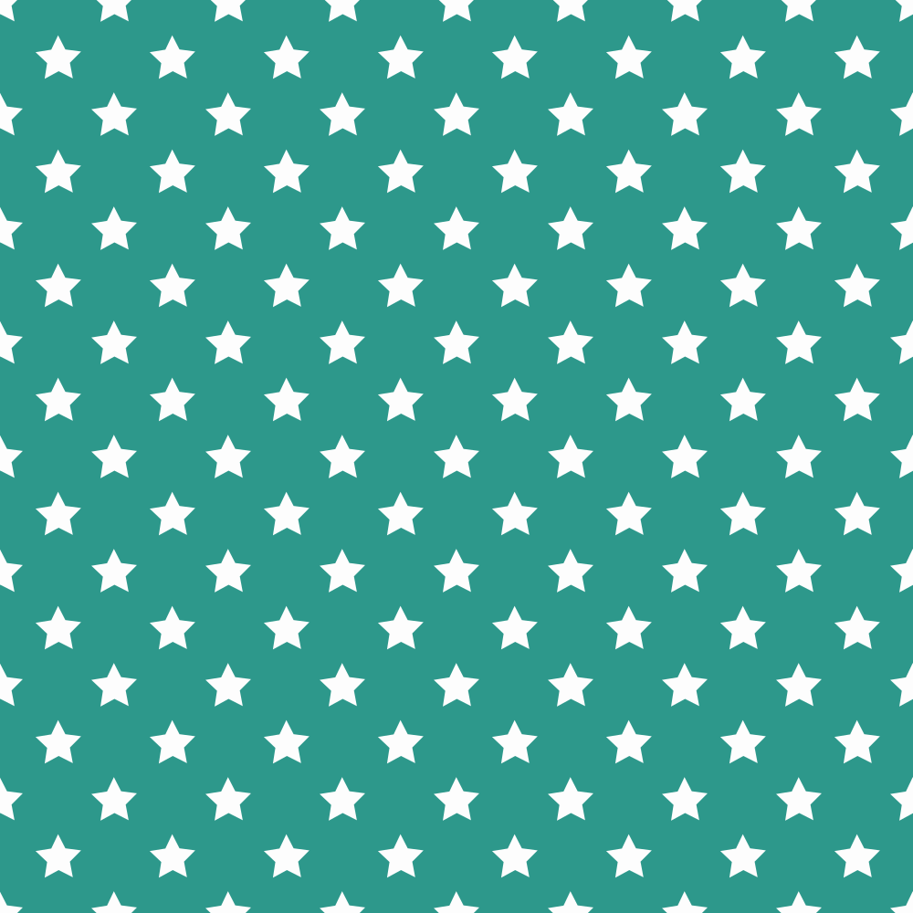 Stars Basics Fabric - White on Atoll