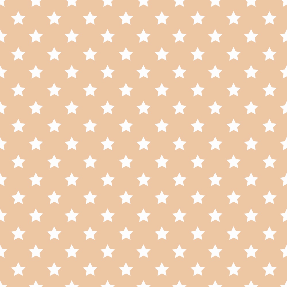Stars Basics Fabric - White on Tacao